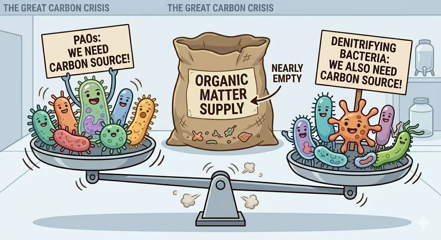 Carbon competition illustration